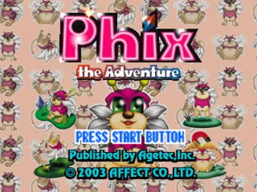 Phix - The Adventure (US) screen shot title